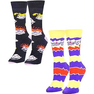 Nickelodeon's Rugrats 2 Pairs of Crew Socks  New with Tags!